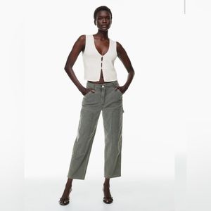 Wilfred Free Pants —Brennan Pant High-rise cotton utility pants 00 Grey